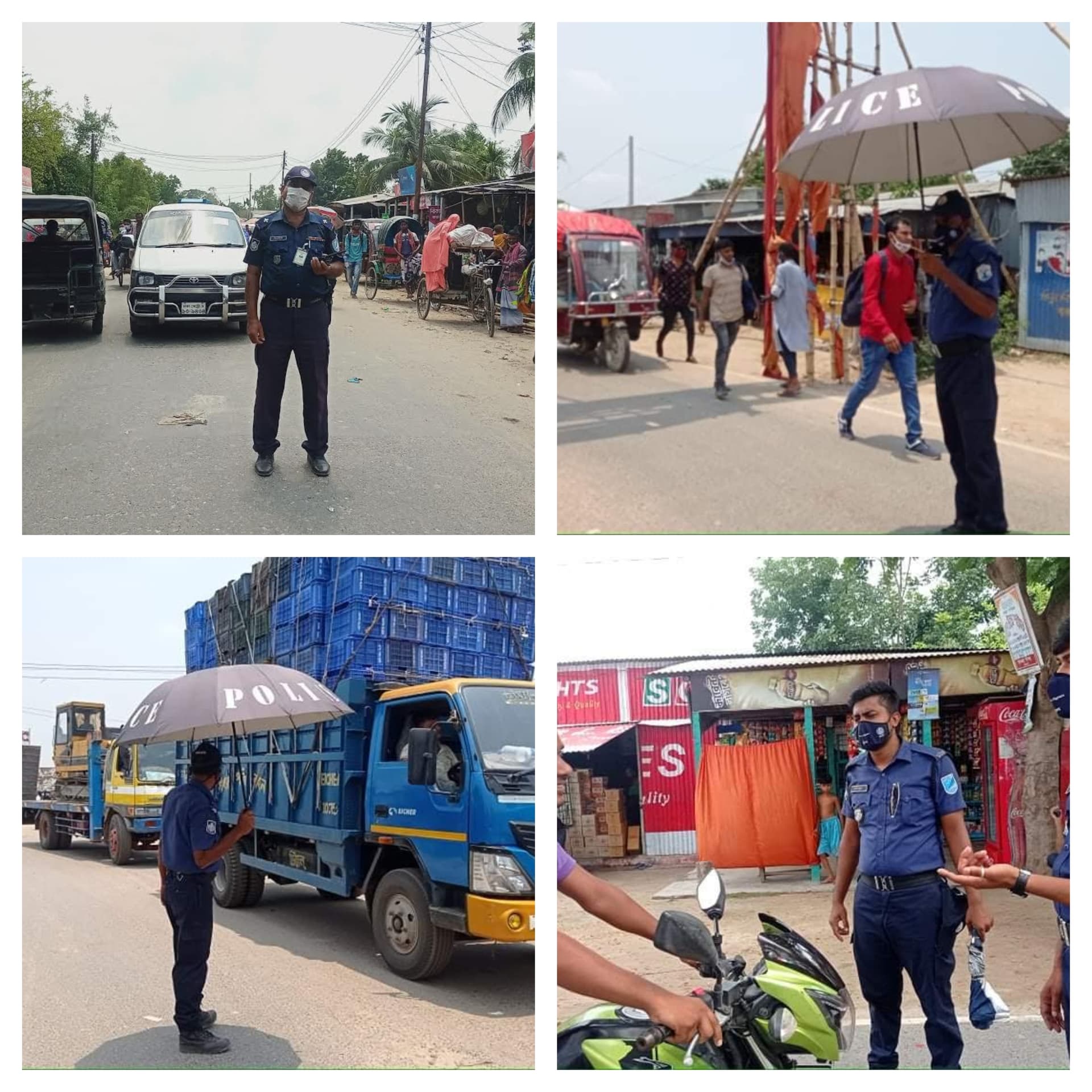 রোদ-বৃষ্টি ঝড়ে ঠায় দাঁড়িয়ে ট্রাফিক পুলিশ