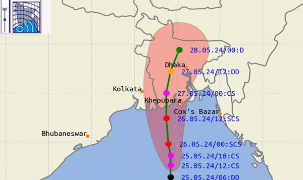 ঘূর্ণিঝড় রেমালের আঘাত বাংলাদেশে পড়ার শঙ্কা ৭০ ভাগ, আওতায় যেসব জেলা