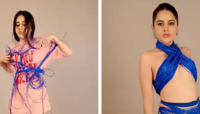 ‘অদ্ভুত’ সাজে ফের চমক উরফির!