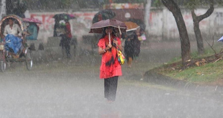 সপ্তাহজুড়ে বজ্রসহ ভারী বৃষ্টির পূর্বাভাস