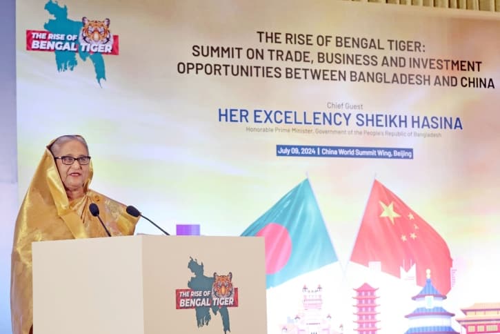 দেশের প্রধান খাতগুলোতে চীনা বিনিয়োগ আহ্বান প্রধানমন্ত্রীর