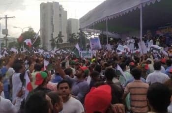 মিছিল-স্লোগানে মুখর আ.লীগের সমাবেশস্থল