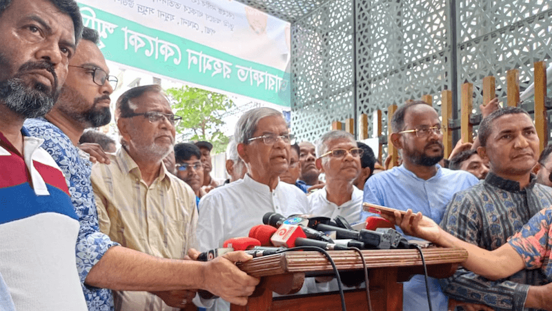 অন্তর্বর্তী সরকারকে দ্রুত নির্বাচনের পথ তৈরির অনুরোধ বিএনপির