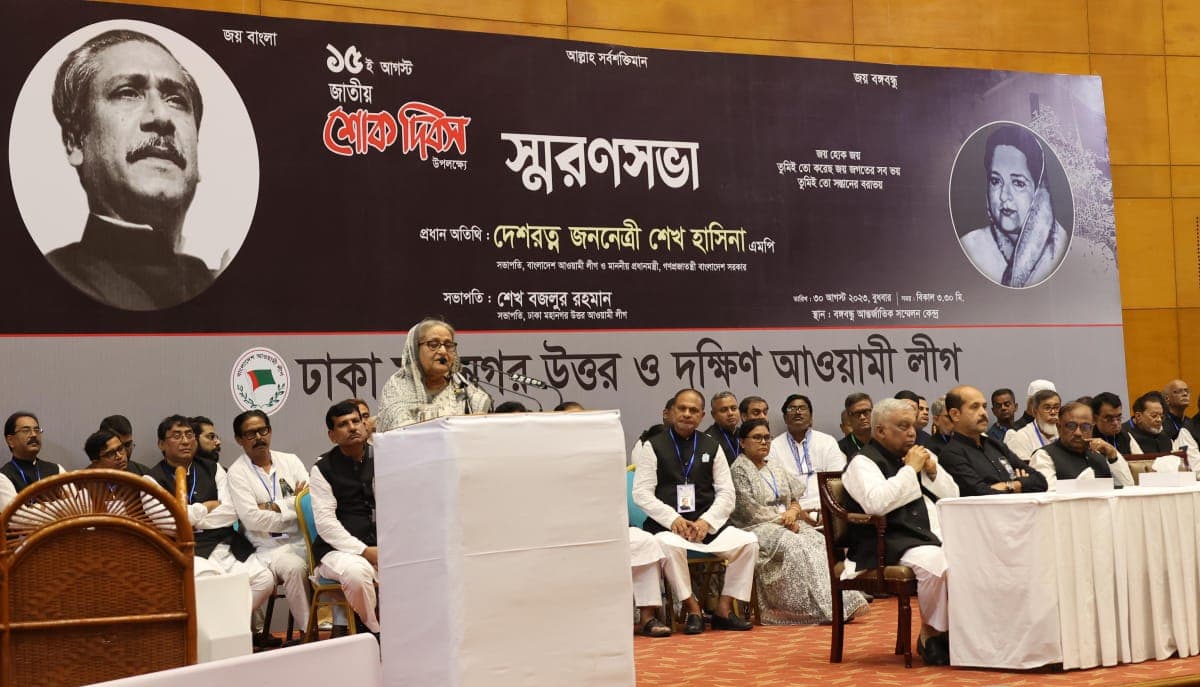 কেউ কেউ বাংলাদেশে তাদের পদলেহনকারী সরকার চায়: প্রধানমন্ত্রী