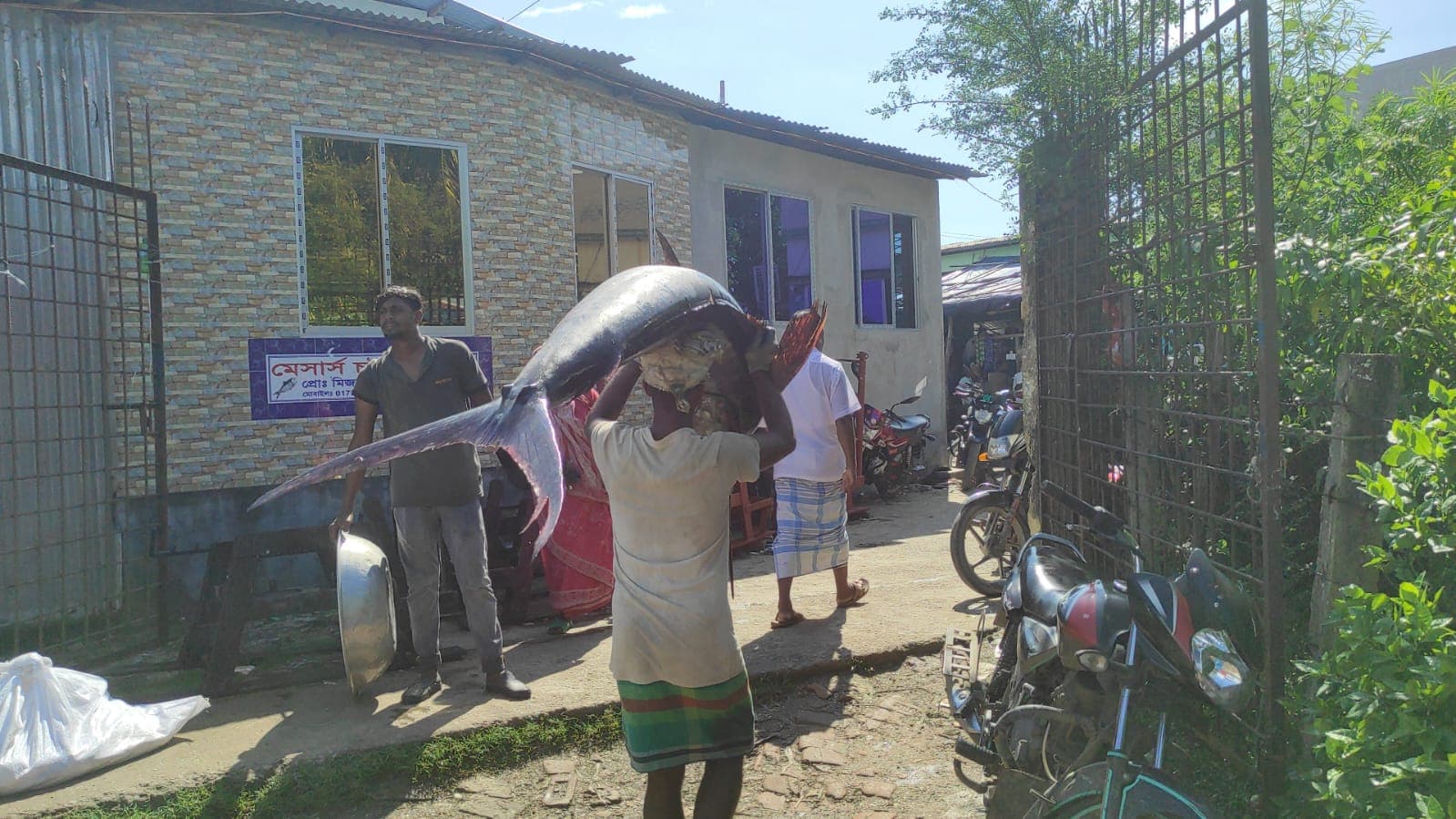 বঙ্গোপসাগরে ধরা পড়ল ৬০ কেজি ওজনের পাখি মাছ