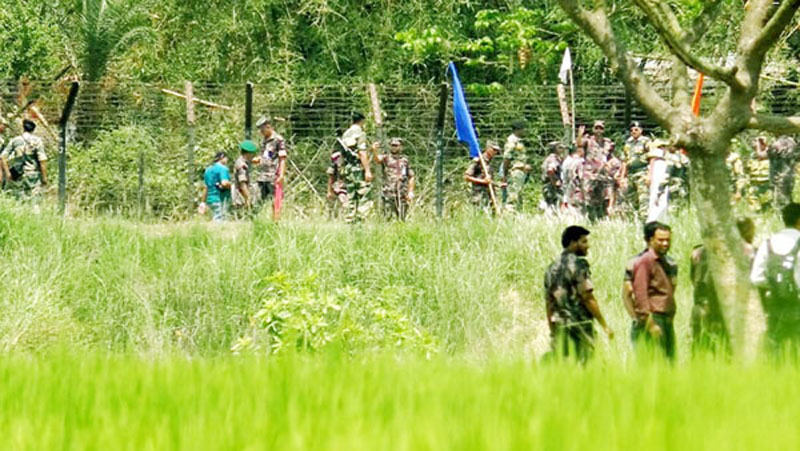 সীমান্তে কাঁটাতারের বেড়া দেয়ার চেষ্টা, বিজিবি'র বাধায় ফিরে গেল বিএসএফ