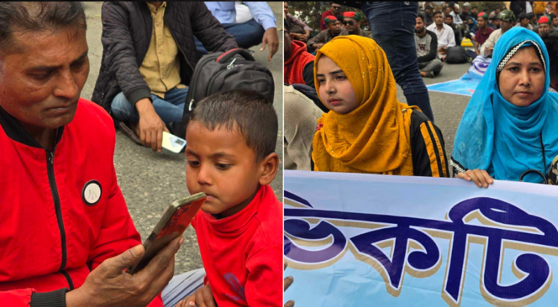 চাকরিচ্যুত পুলিশ সদস্যদের পুনর্বহালের দাবিতে আন্দোলন অব্যাহত