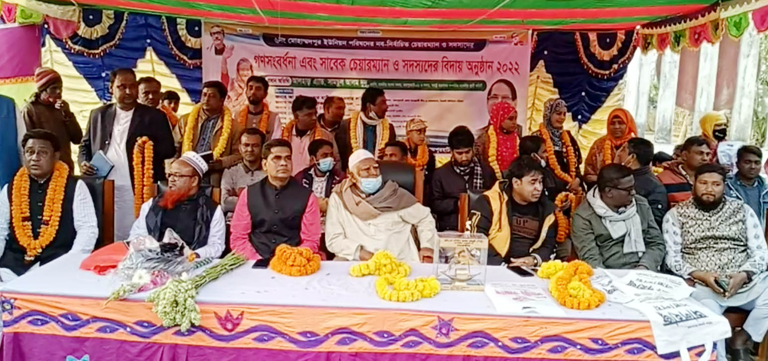 পাঁচবিবিতে নব নির্বাচিত চেয়ারম্যান, মেম্বারদের গণসংবর্ধনা