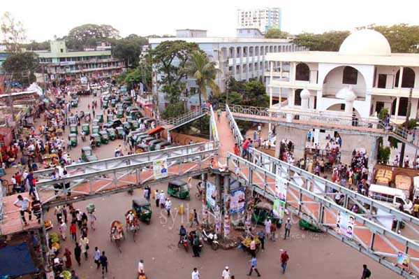 সিলেটে ৫ কোটি টাকার ফুটওভার ব্রিজ পরিত্যক্ত