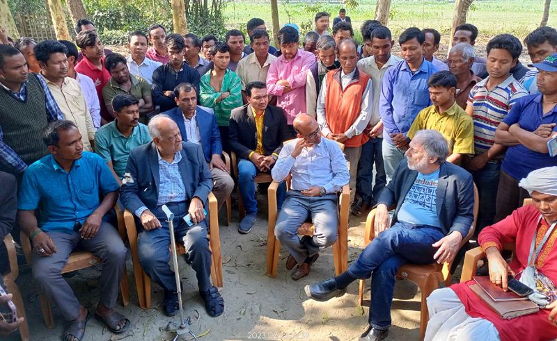 প্রতিমা ভাঙচুরের ঘটনাস্থল পরিদর্শনে জাতিসংঘ মাইনোরিটি ওয়াচ চেয়ারম্যান