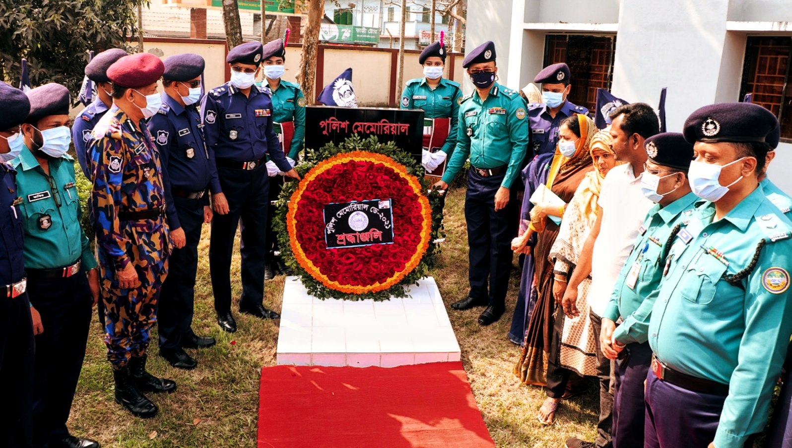 বরিশালে পুলিশ মেমোরিয়াল ডে-২০২১ পালিত