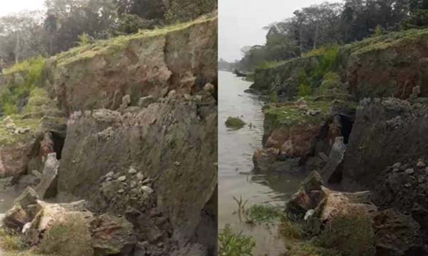 সাহানগর ও নৃসিংহপুরে ভাঙনের ভয়াবহতা, উদ্বিগ্ন গ্রামবাসী