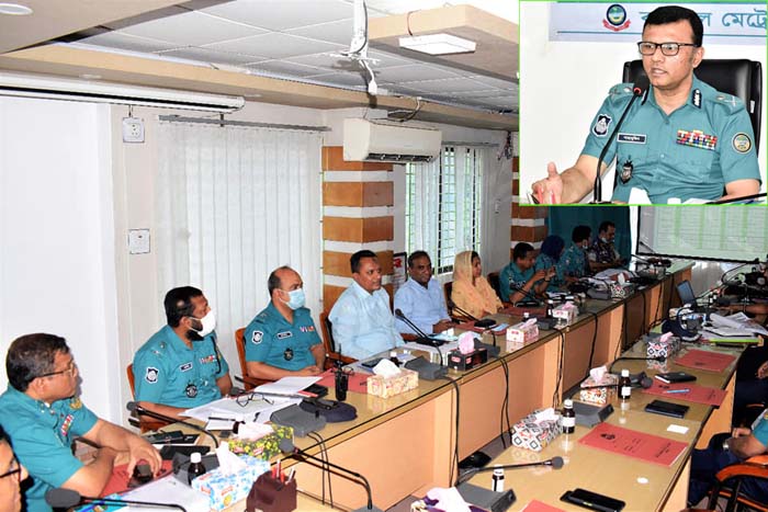 বিএমপি'র মাসিক অপরাধ পর্যালোচনা সভা অনুষ্ঠিত
