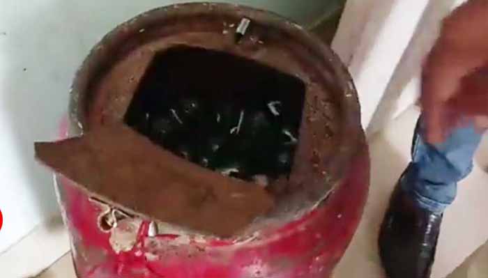 সিলিন্ডারে গ্যাসের বদলে মদ !