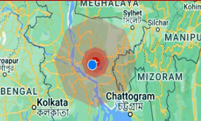 ঢাকায় ৪.৩ মাত্রার ভূমিকম্প