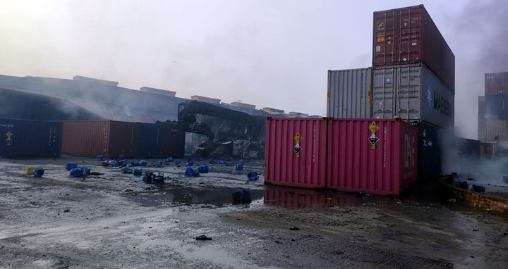 কনটেইনার ডিপোতে আগুনে ফায়ার সার্ভিসের ৫ কর্মী নিহত