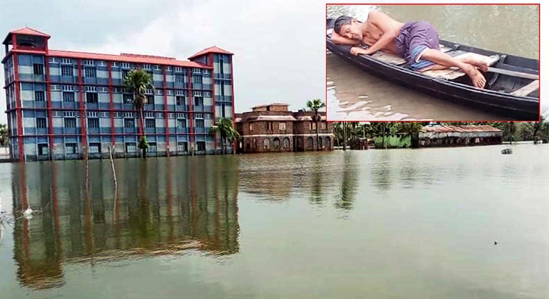পানির সাথে যুদ্ধ প্রতাপনগরের বাসিন্দাদের