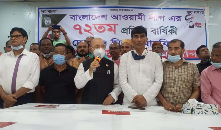 আশুলিয়ায়  আ'লীগের ৭২তম প্রতিষ্ঠাবার্ষিকী পালিত
