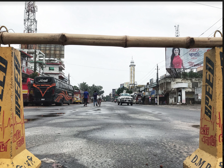 প্রথম দিনের কঠোর লকডাউনে কুষ্টিয়া