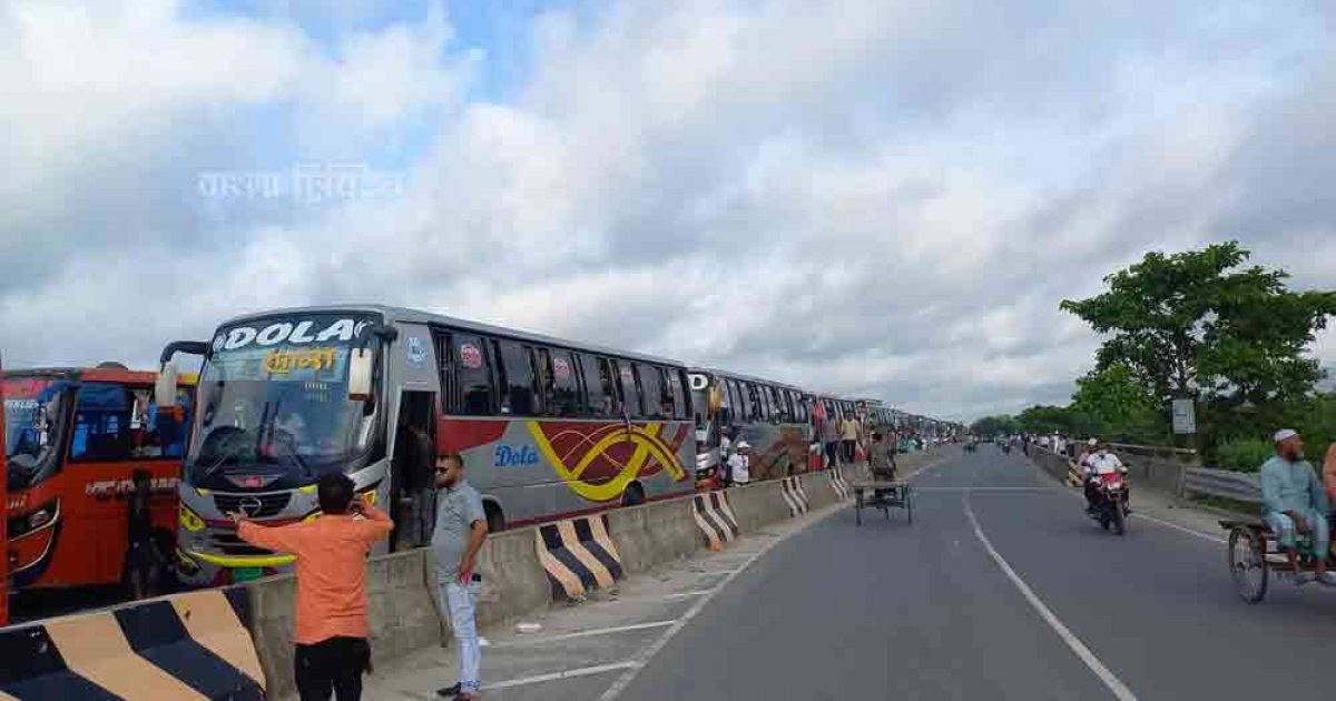 ঢাকা-ভাঙ্গা এক্সপ্রেসওয়েতে ৪ কিমি যানজট