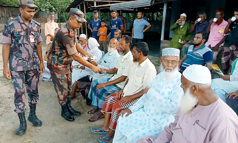 মাদকমুক্ত এলাকা গড়তে সকলকে এগিয়ে আসতে হবে: বিওপির কমান্ডার