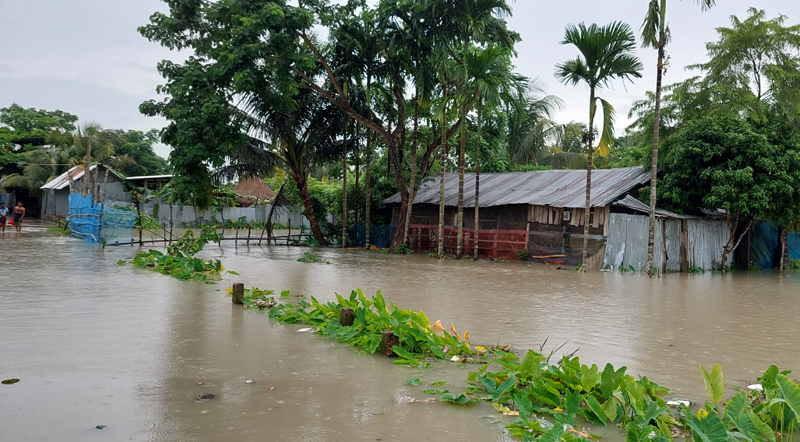 পিরোজপুরে জোয়ারের পানিতে নিম্নাঞ্চল প্লাবিত