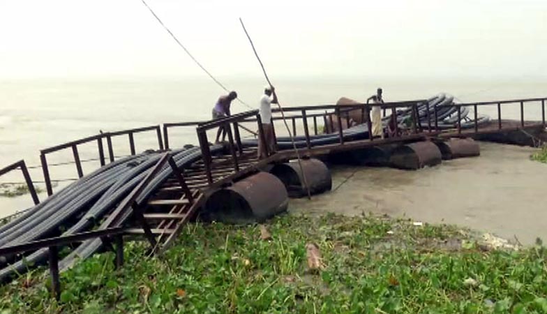 পন্টুন ছিঁড়ে বিকল ওয়াসার শোধনাগার, শঙ্কা