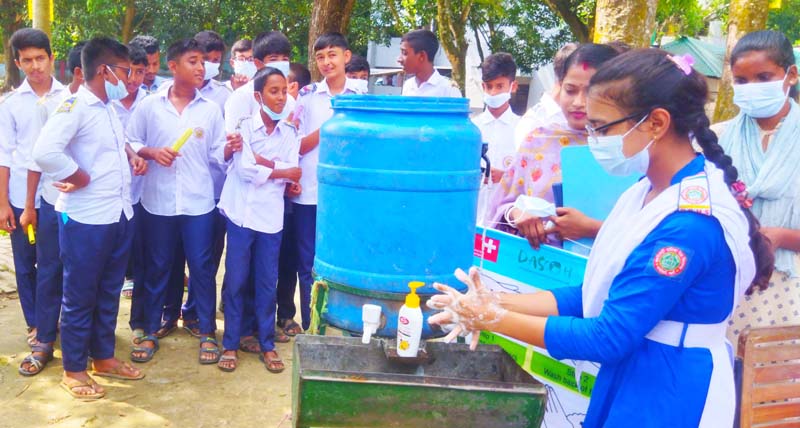 ধামইরহাটে বিশ্ব হাতধোয়া দিবস পালিত