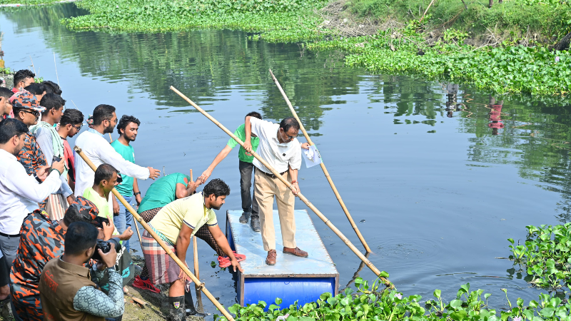 রাজশাহীতে যুব দিবস উপলক্ষে খাল পরিষ্কার অভিযান ও কর্মসংস্থান উদ্যোগ