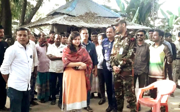 বিরামপুরে সনাতন ধর্মাবলম্বীদের মন্দির পরিদর্শন