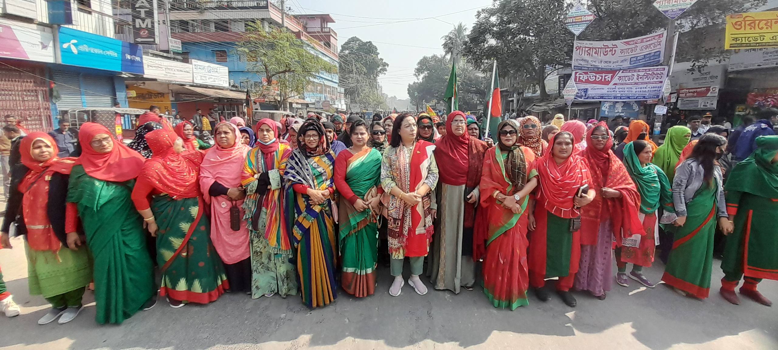 বিজয় দিবসে ঝিনাইদহ বিএনপির বর্ণাঢ্য শোভাযাত্রা